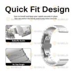 بند آلتیمیت شیلد مدل Swatch Link TW مناسب برای ساعت هوشمند ناتینگ CMF Watch 3 Pro 22mm - Image 9