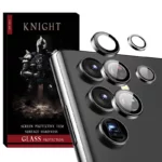 محافظ لنز دوربین نایت مدل Ring Metal مناسب برای گوشی موبایل سامسونگ Galaxy S22 Ultra