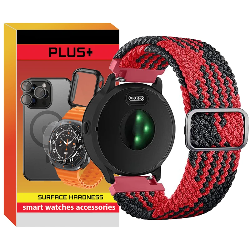 c7deb6f9de702d800d65753d1f056988198e6e37_1732097226.webp بند پلاس مدل Braided BKR PL مناسب برای ساعت هوشمند سامسونگ Watch 3 size 41mm / Galaxy Watch 4 40mm / watch 4 42mm / watch 4 44mm / watch 4 46mm - Image 1