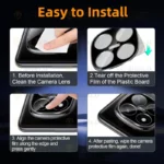 محافظ لنز دوربین آلتیمیت شیلد مدل 3D-UL مناسب برای گوشی موبایل شیائومی Redmi Note 14 Pro Plus 5G - Image 8