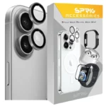 محافظ لنز دوربین اسپریگ مدل Ring metal-Super High quality مناسب برای گوشی موبایل اپل Iphone 17
