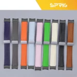 بند اسپریگ مدل Leather Mag-BK ORG مناسب برای ساعت هوشمند سامسونگ Galaxy Watch 4 40mm/4 44mm/5 40mm/5 44mm/6 40mm/6 44mm/7 40mm/7 44mm - Image 3