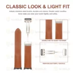 بند آلتیمیت شیلد مدل Leather Mag NV8 BK مناسب برای ساعت هوشمند سامسونگ Galaxy Watch 8 40mm - Image 5