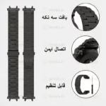 بند آلتیمیت شیلد مدل 3Row TX مناسب برای ساعت هوشمند امیزفیت Trex 2 - Image 4