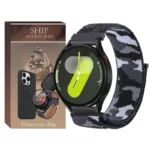 بند شیپ مدل Nylon Army SH مناسب برای ساعت هوشمند سامسونگ Galaxy Watch FE