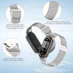 بند آلتیمیت شیلد مدل Milanese GK مناسب برای ساعت هوشمند شیائومی Mi Band 10 12mm - Image 6