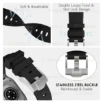 بند آلتیمیت شیلد مدل Stylish Defender مناسب برای اپل واچ 44/45 میلی متری سری 4/5/6/7/SE به همراه کاور - Image 13