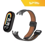 بند اسپریگ مدل Leather Magnet GU مناسب برای ساعت هوشمند شیائومی Mi band 8 12mm به همراه کاور - Image 5