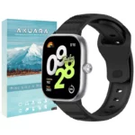 بند ساعت آکوآرا مدل PGS bk مناسب برای ساعت هوشمند شیائومی Redmi Watch 4 41mm