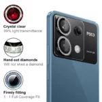 محافظ لنز دوربین رینگی هاپلایت مدل Diamond Protector HL مناسب برای گوشی موبایل شیائومی Poco X6 - Image 4