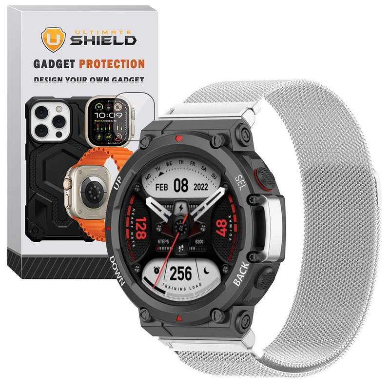 faec10db42bc298e842a9230968e675366defbdf_1756905861.webp بند آلتیمیت شیلد مدل Milanese TX مناسب برای ساعت هوشمند امیزفیت Trex 2 - Image 1