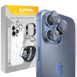 محافظ لنز دوربین اسپریگ مدل Ring metal-Super High quality مناسب برای گوشی موبایل اپل Iphone 17 Pro / 17 Pro max - Image 2