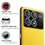 محافظ لنز دوربین رینگی هاپلایت مدل Diamond Protector HL مناسب برای گوشی موبایل شیائومی Poco X6 Pro - Image 4