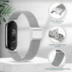 بند آلتیمیت شیلد مدل Milanese GK مناسب برای ساعت هوشمند شیائومی Mi Band 9 12mm - Image 7